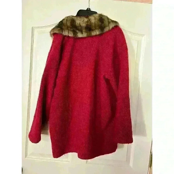 Vintage Tasha Polizzi red pile jacket - Picture 2 of 4